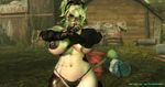  3d_(artwork) animal_humanoid big_breasts blonde_hair bovine breasts cattle clothed clothing collar cow_humanoid digital_media_(artwork) eyewear fallout female glasses goggles goldenglobes hair humanoid lactating mammal milk panties penny pip-boy post-apocalyptic source_filmmaker topless underwear video_games 