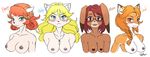  2017 alternate_species anthro areola blush breasts buckteeth canine caprine cat clothed clothing digital_media_(artwork) feline female fox fur goat hair haley_(stardew_valley) horn lagomorph leah_(stardew_valley) mammal maru_(stardew_valley) nipples open_mouth penny_(stardew_valley) rabbit skykain smile stardew_valley teeth topless 