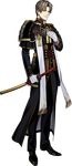  armor brown_hair capelet coat cross full_body gloves hand_on_own_chest heshikiri_hasebe japanese_armor katana kiwame_(touken_ranbu) komo_(sleepy) male_focus official_art priest purple_eyes sheath sheathed shoulder_armor sode sword touken_ranbu transparent_background weapon white_gloves 