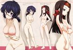  breast_hold girls_und_panzer kurashima_tomoyasu megane naked nipples oryou_(girls_und_panzer) photoshop pussy saemonza uncensored 