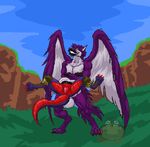  2017 5_fingers animal_genitalia animated anthro anthro_on_anthro avian balls beak big_balls big_penis bulge cock_vore crossed_arms day dialogue dragon duo english_text erection eyes_closed feathered_wings feathers female flaccid forced fully_sheathed fur gloves_(marking) grass gryphon hair hungothenomster inside_balls inside_penis inside_sheath knot laugh looking_down loop male male/female markings multicolored_fur muscular muscular_male no_sound nude panting penis purple_fur purple_hair purple_skin pussy red_penis sheath standing teeth text tongue tongue_out two_tone_fur vein vore white_fur white_skin wings 