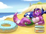  cetacean cliffs cute diaper diaper_critter doughnut food inflatable light_house lounging mammal marine poofy_shark pool_toy ride_on riding swim_ring whale 