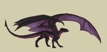  alorix dragon female feral matriaronyx reptile scalie simple_background solo wings 