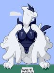  2017 absurd_res anthro breasts cloud crouching digital_media_(artwork) dripping english_text female front_view hi_res juzztie legendary_pok&eacute;mon looking_at_viewer lugia nintendo nipples nude outside pok&eacute;mon pok&eacute;mon_(species) pussy pussy_juice sky slightly_chubby smile solo spread_legs spreading tempest_(xsomeonex) text video_games 