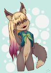  blondie furry mylesengel panties peace_sign pussy schoolgirl smile uniform wolf 