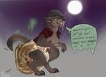  breasts canine clothing diaper drooling feces female mammal messy_diaper saliva scat shuba soiling torn_clothing were werewolf 