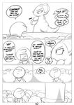  2017 angry angry_face anon anthro battle_ready black_and_white comic cracking_knuckles crowd determined dialogue english_text eyelashes female frown group half-closed_eyes hat horn human male mammal monochrome nidoqueen nintendo outside pok&eacute;mon pok&eacute;mon_(species) queenie_(shoutingisfun) shoutingisfun sound_effects standing tagme text top_hat video_games worried 