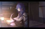  blue_eyes blue_hair braid desk long_hair mushoku_tensei paper roxy_migurdia shirousa sitting solo twin_braids very_long_hair writing 