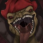  alien finalroar krogan looking_at_viewer male mass_effect mouth_shot open_mouth saliva teeth tongue tongue_out urdnot_wrex video_games vore 