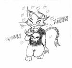  &lt;3 cat digimon feline female gatomon invalid_tag kissing mammal marvel punisher 