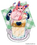  &lt;3 absol anus beverage big_butt blush butt caramel coffee cream eeveelution female feral green_eyes hotcoffeecat looking_at_viewer milk nintendo paws plump_labia pok&eacute;mon pok&eacute;mon_(species) presenting presenting_hindquarters pussy ribbons sassy smile smug sylveon thick_thighs video_games wide_hips 