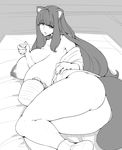  abubu animal_humanoid beverage big_breasts breasts clothed clothing female hair humanoid long_hair mammal nipples partially_clothed procyonid raccoon slightly_chubby wide_hips 