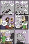  2017 anthro beaver buckteeth clothed clothing comic cub donkey elephant english_text equine female horse jennifer_(study_partners) lisa_(study_partners) male mammal mustelid open_mouth otter ragdoll_(study_partners) rodent sarah_(study_partners) speech_bubble study_partners teeth text thunderouserections tongue trunk tusks woody_(study_partners) young 