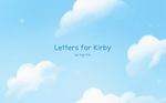 blue_sky cloud cloudy_sky commentary cover cover_page day kirby_(series) no_humans peachifruit sky text_focus text_only_page title 