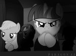  animated applejack_(mlp) citizen_kane clapping equine female friendship_is_magic horn horse mammal monochrome my_little_pony paragonaj parody pony rarity_(mlp) scene_parody unicorn 