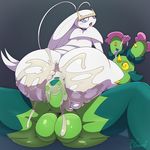  2017 anal anal_penetration anthro anthrofied balls big_balls blush butt cowgirl_position cum cum_in_ass cum_inside cum_on_butt erection looking_back male male/male maractus messy miso_souperstar nintendo on_top penetration penis pheromosa pok&eacute;mon pok&eacute;mon_(species) pok&eacute;morph sex video_games 