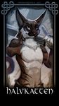  2017 amputee anthro badge caracal cat clothed clothing digital_media_(artwork) feline halvkatten looking_at_viewer male mammal melee_weapon nimroderick one_arm partially_clothed pose scar solo standing sword topless weapon 