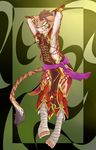  chinese girly green_eyes leopard_cat male nekojishi pinup pose shu-chi solo 烏冬潾 