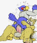  &lt;3 2017 4_toes ahegao anal anal_penetration anthro anthro_on_anthro avian balls barefoot big_penis bird black_nose blush bottomless butt butt_grab canine caraiothecario claws clothed clothing colored cowgirl_position cum cum_in_ass cum_inside cum_on_penis daftpatriot duo edit falco_lombardi feathers fox_mccloud fucked_silly half-closed_eyes hand_on_butt hindpaw interspecies jacket looking_back looking_pleasured male male/male male_penetrating mammal moan motion_lines nintendo on_top open_mouth orgasm orgasm_face pawpads paws penetration penis plantigrade rear_view sex shallow_penetration simple_background sitting star_fox sweat tail_feathers toe_claws toes tongue tongue_out video_games white_background 