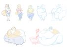  ? belly big_breasts big_butt blue_eyes braces breasts butt canine eating female food fox huge_breasts huge_butt hyper hyper_breasts hyper_butt mammal obese overweight pillowknight pink_lips thick_thighs weight_gain wide_hips 