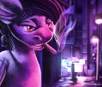  2018 cigarette city digital_media_(artwork) equine fur male mammal my_little_pony pink_light red_eyes sapple_(artist) wings 