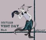  2017 anthro atlantica0208 canine clothed clothing disney fox fur green_eyes hi_res male mammal nick_wilde simple_background solo zootopia 