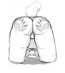  &gt;_&lt; 4_fingers animated anthro ass_up blush bulge canine clothing disembodied_hand duo eyes_closed holding_butt jpup loop male mammal rear_view simple_background sketch slightly_chubby solo_focus tailwag underwear white_background 