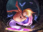  :d absurdres armband artist_name ass barefoot blue_eyes blue_hair braid breasts bug butterfly commentary dark_skin feet floating gradient_hair heterochromia highres insect league_of_legends long_hair looking_at_viewer magic mayhem multicolored_hair naughty_face nude open_mouth orange_skin pink_eyes pink_hair purple_hair small_breasts smile soles solo sparkle teeth toes underboob very_long_hair zoe_(league_of_legends) 