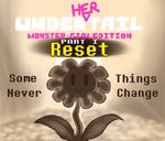  2017 crossgender digital_media_(artwork) english_text female flora_fauna flowey_the_flower looking_at_viewer parody plant smile solo text thewill under(her)tail undertale vein video_games 