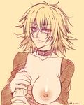  1girl hand_job hellsing mr-poritan nipples seras_victoria tagme 