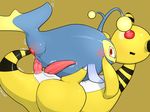  2017 ampharos anal anal_penetration animal_genitalia apc_(artist) cum cum_in_ass cum_inside duo erection feral fin genital_slit interspecies lanturn male male/male marine nintendo penetration penis pok&eacute;mon pok&eacute;mon_(species) sex side_view simple_background slit tail_sex tapering_penis video_games 