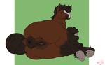  2017 animal_genitalia anus big_breasts breasts butt digital_drawing_(artwork) digital_media_(artwork) equine female feral fur geier hair hooves horse huge_breasts hyper looking_at_viewer mammal nipples nude puffy_anus pussy smile solo 