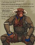  2017 armor bovine brown_fur bulge cattle clothed clothing cureboltium frown fur hairy harek_(cureboltium) horn looking_at_viewer male mammal minotaur muscular muscular_male nipples simple_background sitting skimpy slightly_clothed solo underwear 
