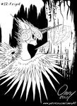  aged_up black_and_white black_sclera clothing crystal equine flurry_heart_(mlp) footwear friendship_is_magic frozen horn ice mammal monochrome my_little_pony omny87 winged_unicorn wings 