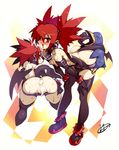  ass cum cum_in_ass cum_in_pussy disgaea elbow_gloves etna monster nipples prinny sequential sex skirt small_breasts thighhighs 
