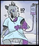  balls canine goo goo_tf hospital_gown iv_bag lustylamb male mammal medical shocked slime slime_tf transformation wolf 
