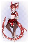  &lt;3 barstool bulge clothed clothing clothing_lift collar crossdressing dorsal_fin fin fish_(species) girly invalid_tag legwear male marine_(species) panties pointed_teeth ryunwoofie shark_(species) skirt skirt_lift solo thigh_highs underwear 