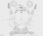  absurd_res anthro blush breasts camp_lazlo cartoon_network cheerleader clothed clothing cum cum_inflation duo female giraffe hi_res inflation large_penetration mammal nina_neckerly nipples patsy_smiles penetration pom_poms pussy raised_leg schwoo 