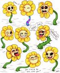  flora_fauna flower flowey_the_flower hi_res nickelodeon not_furry plant protagonist_(undertale) simple_background sorcerushorserus spongebob_squarepants undertale video_games white_background 