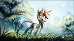  2017 day detailed_background digital_media_(artwork) equine female friendship_is_magic grass hooves horn lyra_heartstrings_(mlp) mammal my_little_pony outside ramiras standing unicorn 