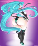  abstract_background alternate_species big_breasts big_butt bovine bovine_humanoid breasts butt clothed clothing english_text female hair hatsune_miku hi_res humanoid jacques00 long_hair mammal panties text transformation underwear vocaloid 