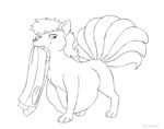  2017 ambiguous_gender animated belly_sway canine clothing feral mammal ninetales nintendo pok&eacute;mon pok&eacute;mon_(species) post_vore simple_background smile soft_vore video_games vore voreador walking 