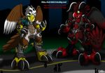  2017 avian bird catmonkshiro clothing demon duo eagle halloween holidays kaiju macro male pheagle road torn_clothing transformation 