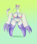  big_breasts blush breasts claws female fur iguanasarecool long_neck markings mienshao nintendo nipples pok&eacute;mon pok&eacute;mon_(species) purple_fur pussy red_eyes standing thick_thighs video_games whiskers white_fur wide_hips 