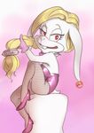  abstract_background anthro blonde_hair braided_hair broodals buckteeth bunny_costume clothing costume digital_drawing_(artwork) digital_media_(artwork) ear_piercing eyebrows eyelashes female fishnet fishnet_pantyhose floppy_ears footwear fur gloves gradient_background grey_clothing grey_legwear hair half-closed_eyes harriet_(mario) higekujira high_heels kemono lagomorph legwear leotard long_ears looking_at_viewer mammal mario_bros nintendo open_mouth pantyhose piercing purple_clothing purple_footwear purple_gloves purple_ribbon purple_shoes rabbit raised_eyebrow red_eyes ribbons shirt_collar shoes short_tail simple_background single_braid sitting solo spikes super_mario_odyssey teeth video_games white_fur 