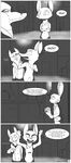  2017 anthro arctic_fox bouquet canine clothed clothing comic crossed_arms dialogue disney ear_markings english_text facial_markings female flower fox greyscale group holding_object inside jack_savage jewelry lagomorph male mammal markings monochrome necklace necktie plant rabbit skye_(zootopia) standing suit text tggeko url wolf zootopia 