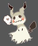  &lt;3 2016 ambiguous_gender disguise fairy feral freakxwannaxbe_(artist) ghost grey_background happy hi_res mimikyu nintendo outline pok&eacute;mon pok&eacute;mon_(species) scary simple_background smile solo spirit spooky video_games 