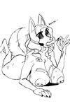  anthro big_breasts breasts butt canine choker female food huge_breasts jijis-waifus mammal mostly_nude nipple_piercing nipples piercing solo suggestive suggestive_food 