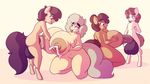  2017 absurd_res ahegao animal_genitalia animal_penis anthro areola balls big_balls big_breasts blue_eyes breasts brown_eyes brown_hair butt cinnamon_buns cum cum_in_nipples cum_inside daughter earth_pony equine equine_penis eyeshadow fan_character female georgia_lockheart girly grey_hair group hair hellen_lockheart hi_res horn horse huge_balls huge_breasts hyper hyper_breasts looking_pleasured makeup male male/female male_penetrating mammal mother mother_and_daughter my_little_pony nipple_penetration nipples oliver_cotter parent penetration penis pony pussy short_hair simple_background stunnerpony unicorn young 