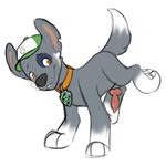  canine cub dog fur male mammal paw_patrol penis princesstor rocky_(paw_patrol) solo young 